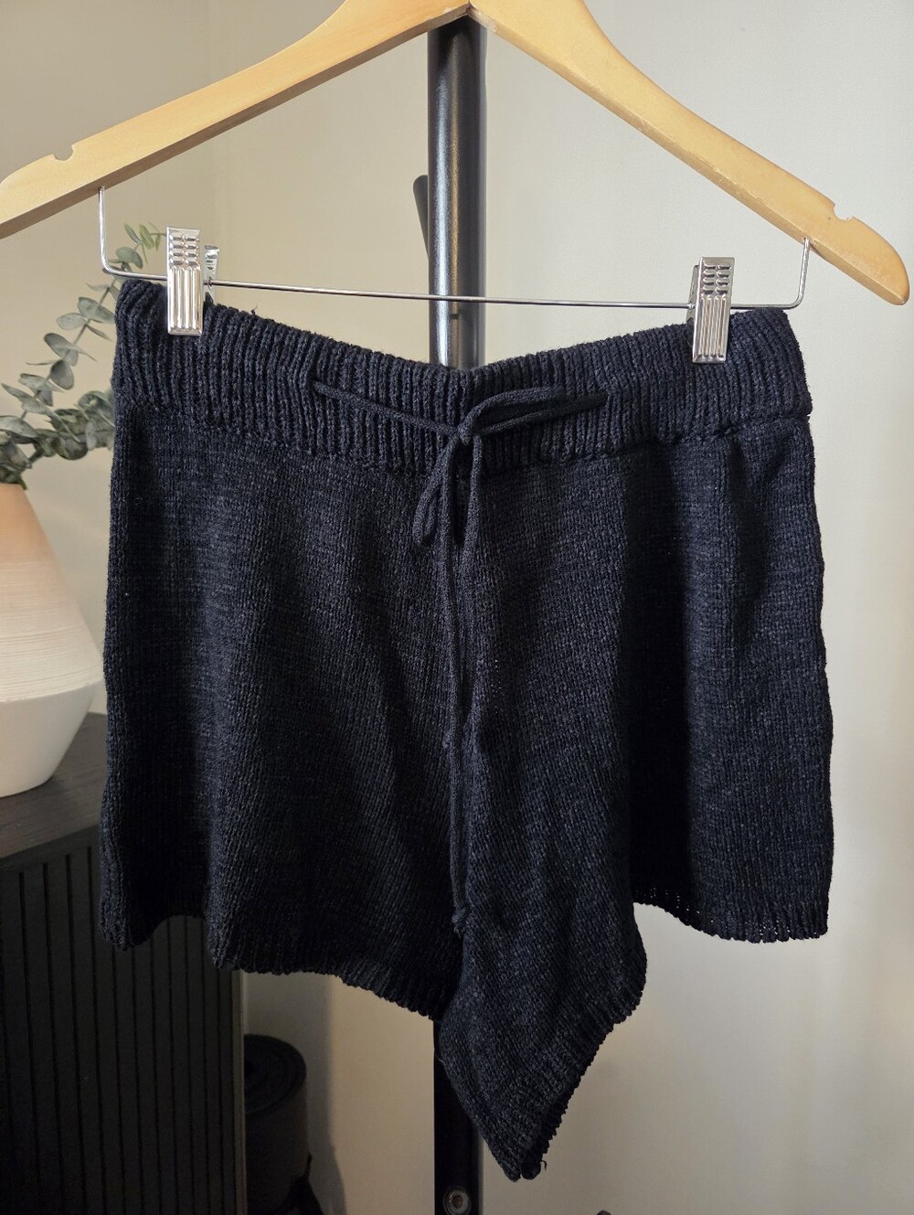 New SNDYS Everyday / Revolve Knit Shorts Black S